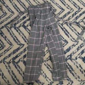 Girls plaid pants